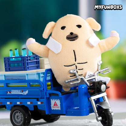 Nudaeng Muscular Dog Plush Keychain
