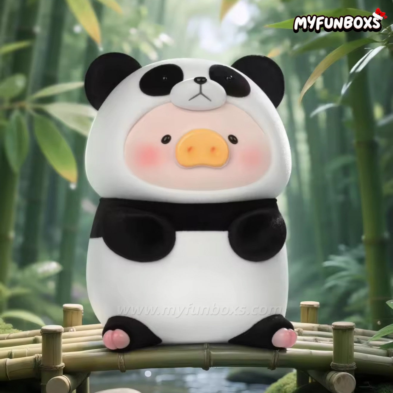LuLu the Piggy Panda Series Figure Hanging Card