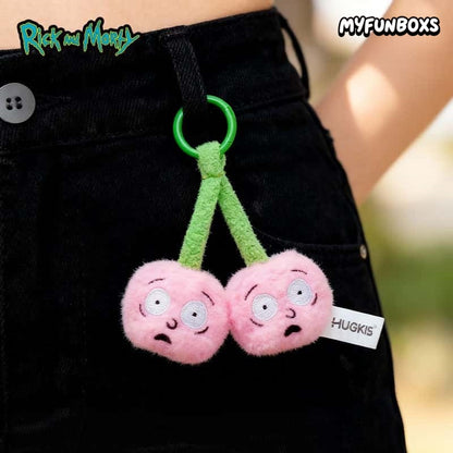 Rick and Morty Cherry Plush Bag Charm Keychain