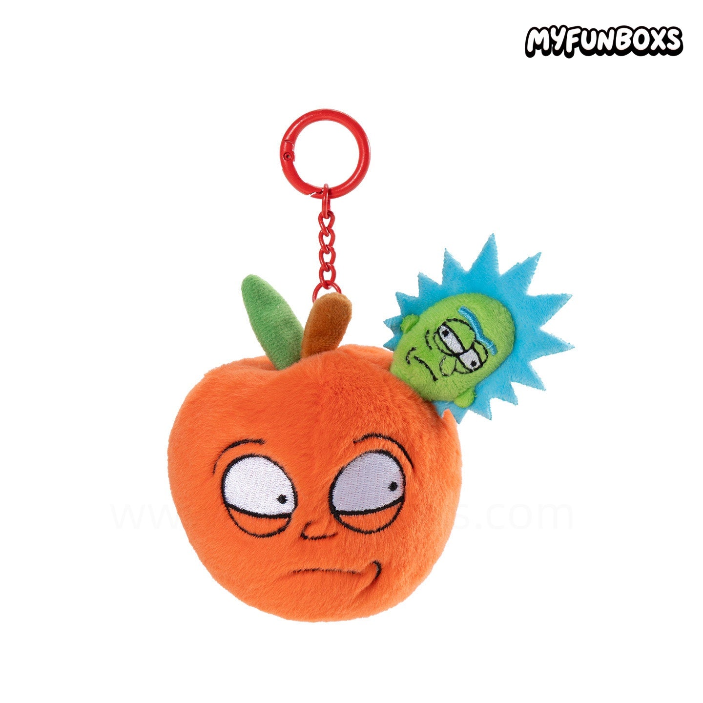 Rick and Morty Wormy Apple Plush Bag Charm