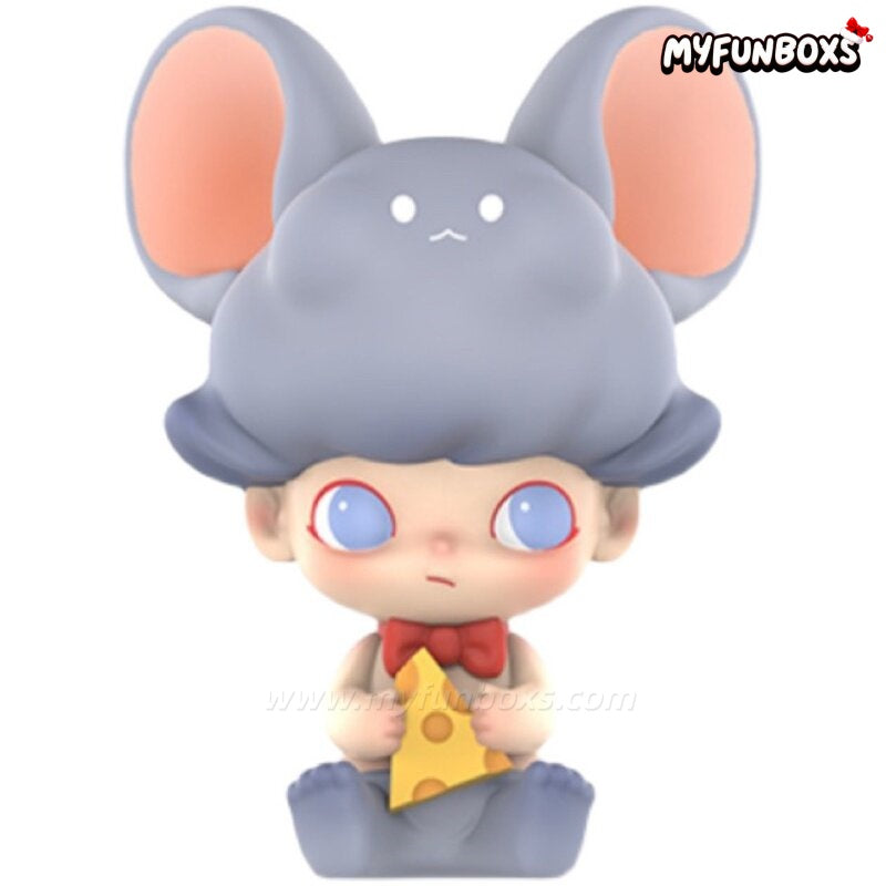 POP MART DIMOO Cheese Mouse Figure Hanging Card