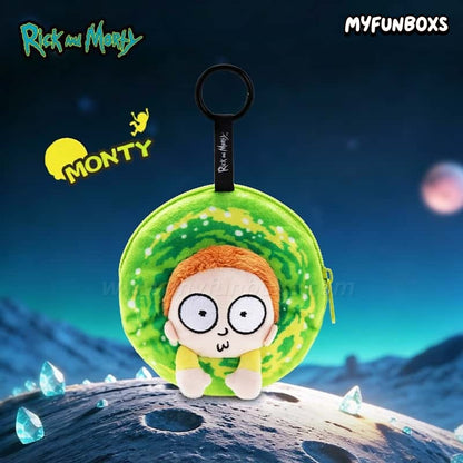 Rick and Morty portal plush pouch