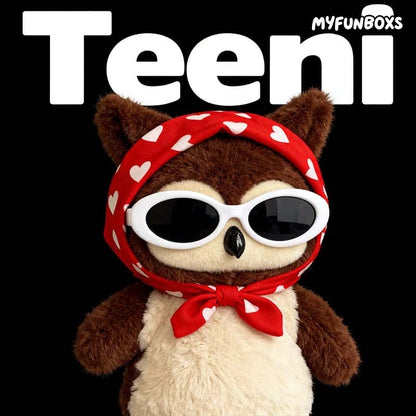 Teeni Animal Baby Series Plush Keychain Blind Box
