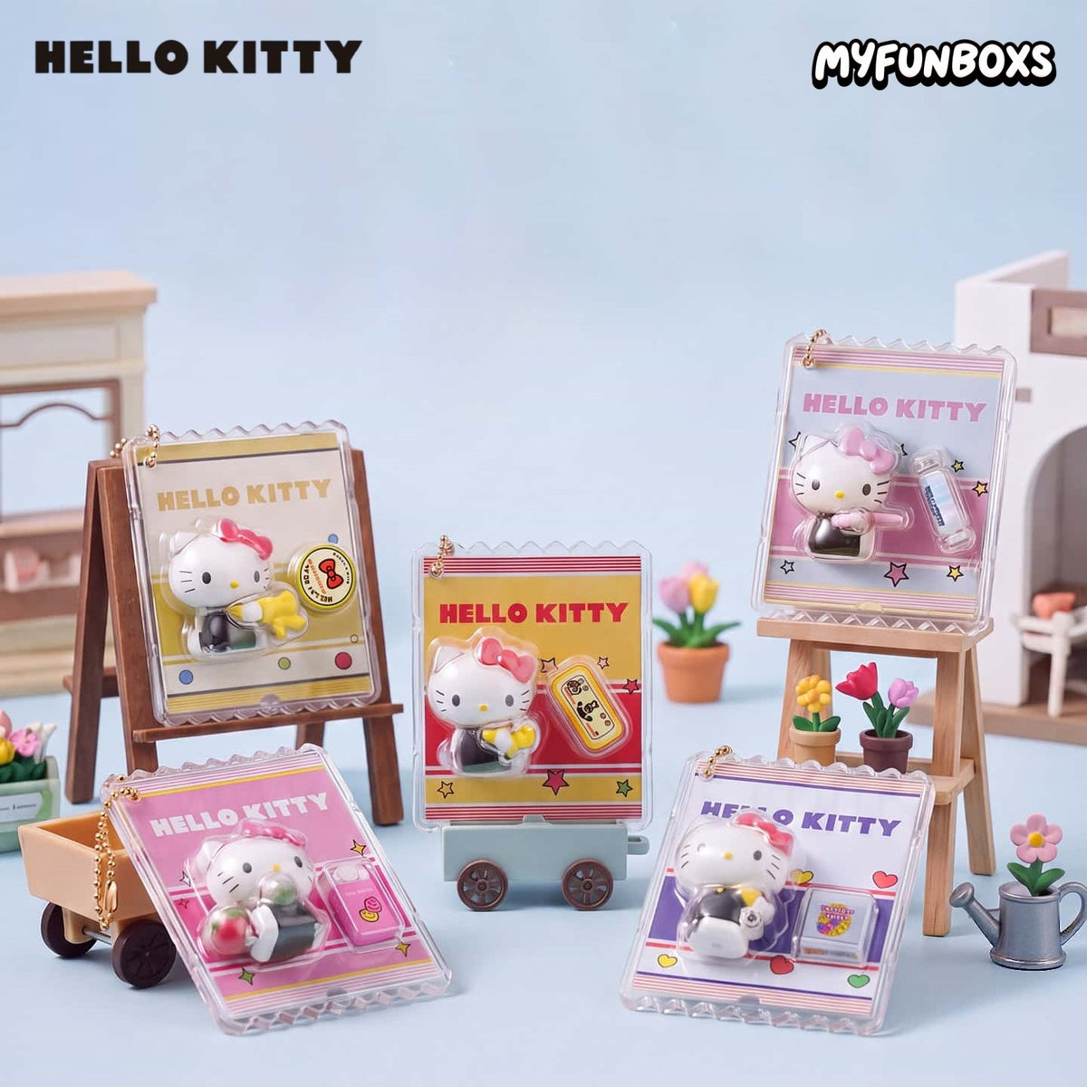 Hello Kitty Pocket Shop Series Miniature Hanging Card Blind Box