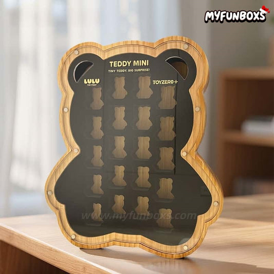 LuLu pig TEDDY Mini Bean Wooden Display Box