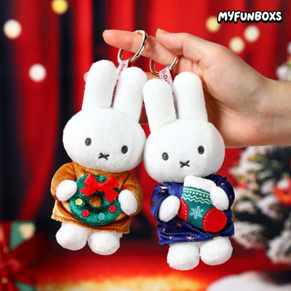 Miffy Christmas Winter Series plush keychain blind box