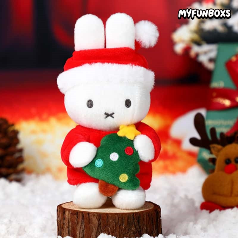 Miffy Christmas Winter Series plush keychain blind box