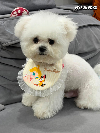 POP MART BABY MOLLY Pet Bandana – Cute Cat & Dog Scarf