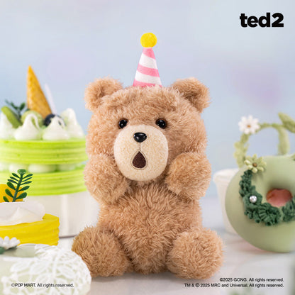 POP MART ted 2 Teddy Bear Action Plush Pendant