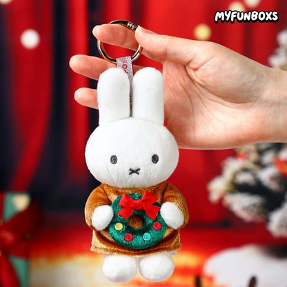Miffy Christmas Winter Series plush keychain blind box