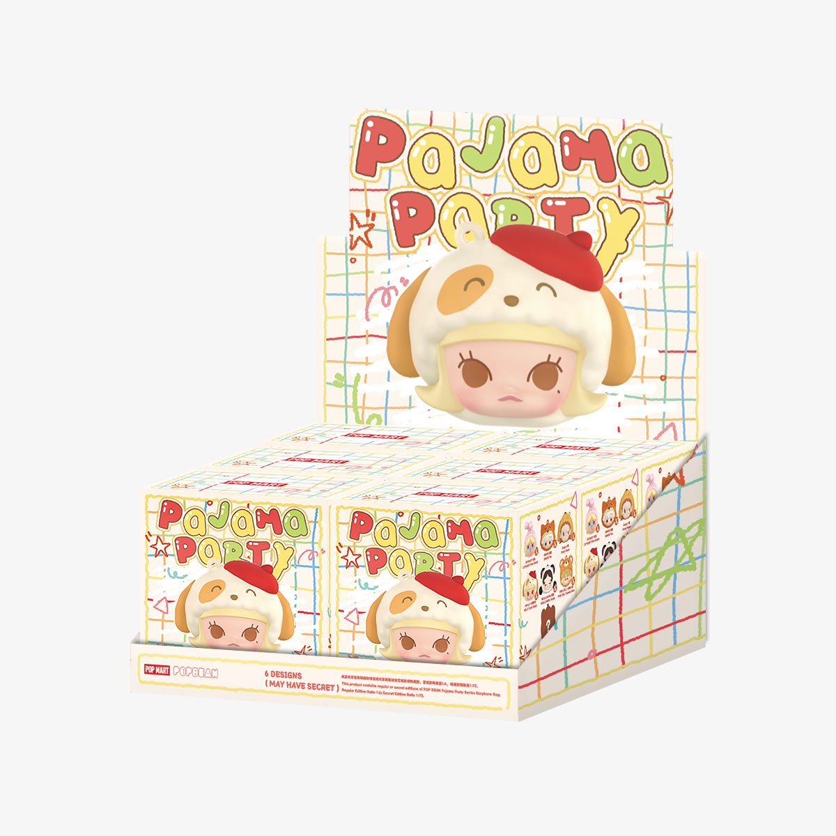 POP BEAN Pajama Party earphone bag, Blind Box