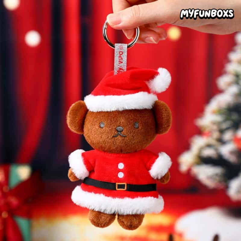 Miffy Christmas Winter Series plush keychain blind box
