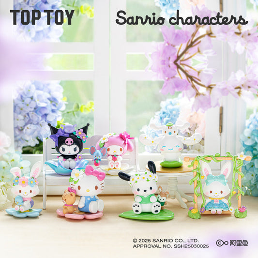 Sanrio Characters Spring Flower Series Figures Blind Box