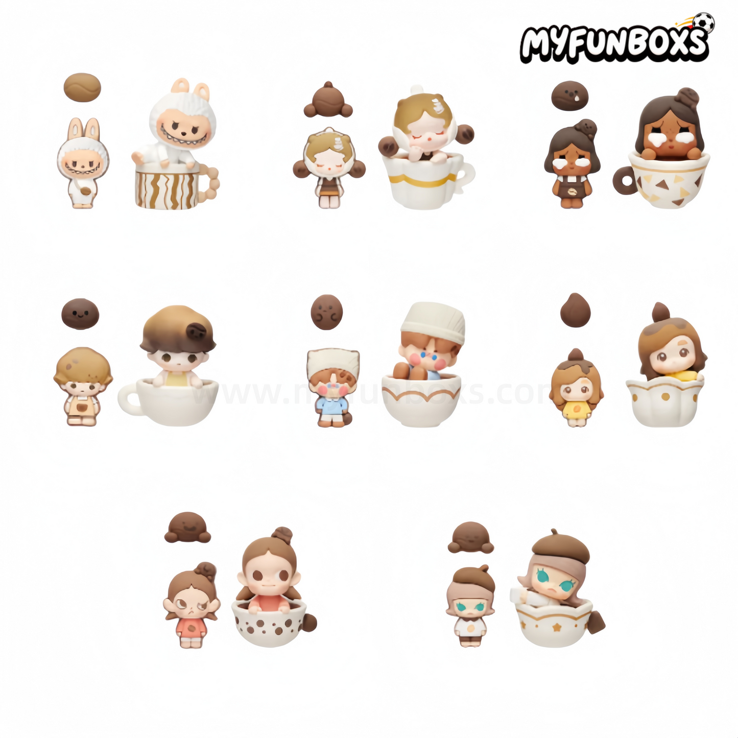 POP MART POP BEAN Coffee Factory Series decoration charm blind box