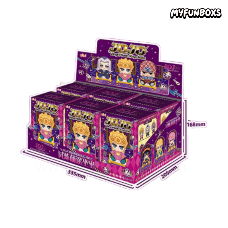 JoJo's Bizarre Adventure Golden Wind Series Chibi Sitting Plush Pendant Blind Box (PRE-ORDER)