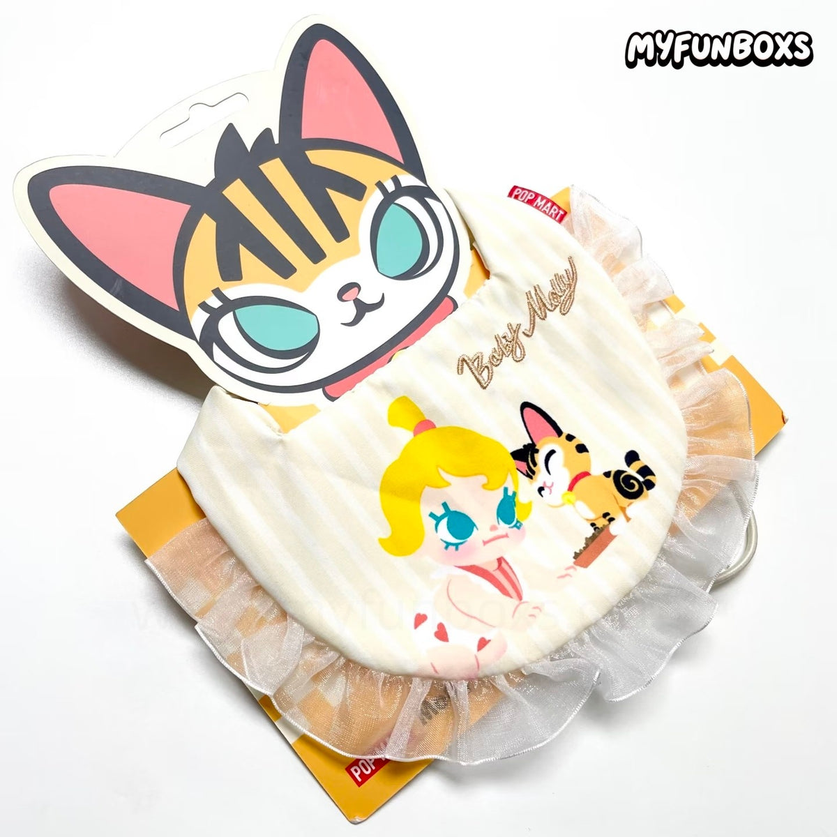 POP MART BABY MOLLY Pet Bandana – Cute Cat & Dog Scarf