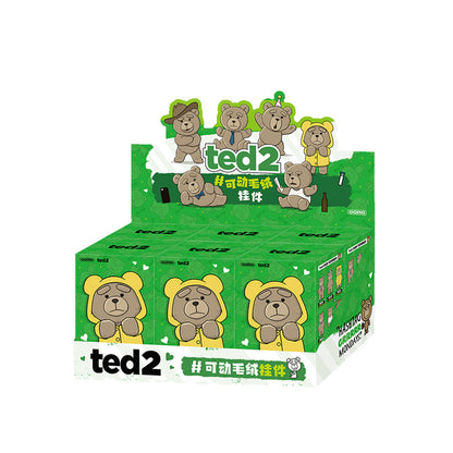 POP MART ted 2 Teddy Bear Action Plush Pendant