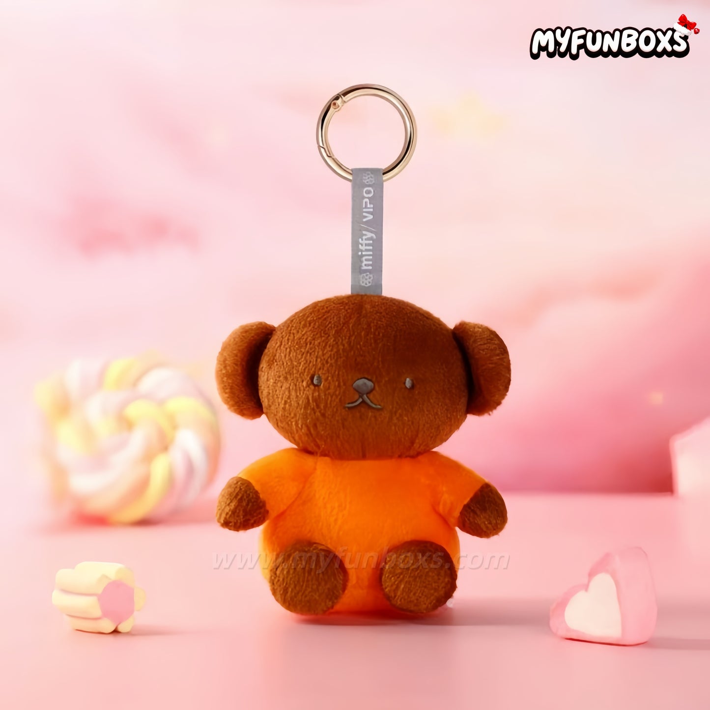 Miffy Colorful Series Plush Keychain