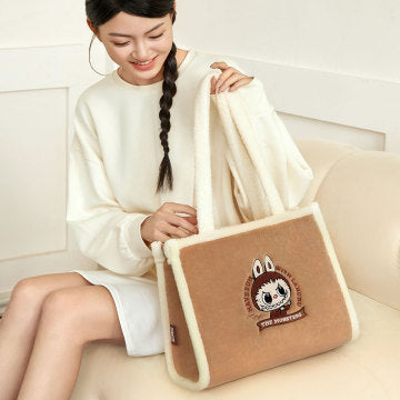 Classic Bag Series-LABUBU Plush Tote Bag (Brown)