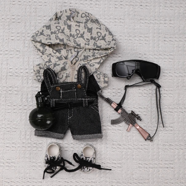 PUBG Style Tactical Vest for Labubu Doll