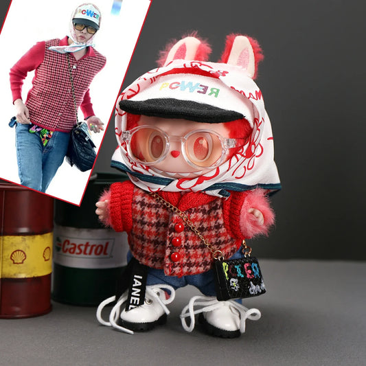 GD Kwon Ji-yong's same-style Labubu doll clothes - K-pop fashion outfit set