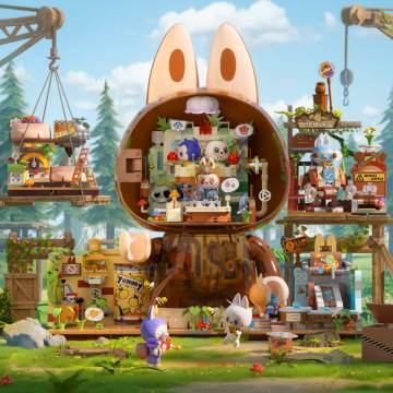THE MONSTERS Forest Secret Base Series Blocks-Playful Home