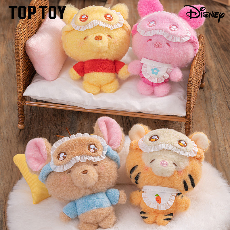 Disney Squinting Sleepwear Series Plush Keychains Gift Blind Boxes