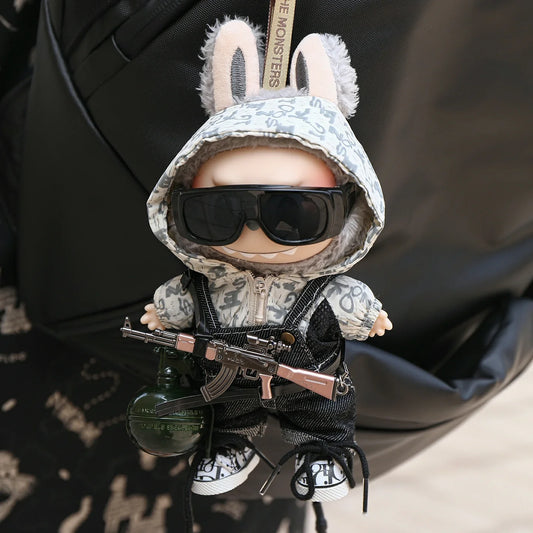 PUBG Style Tactical Vest for Labubu Doll