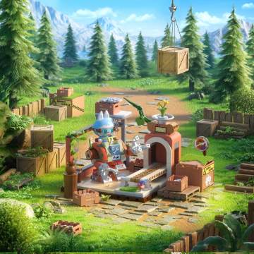 THE MONSTERS Forest Secret Base Series Blocks-Playful Home