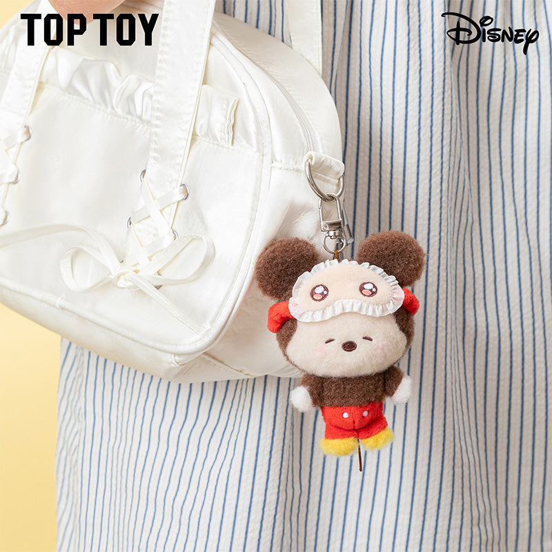 Disney Squinting Sleepwear Series Plush Keychains Gift Blind Boxes