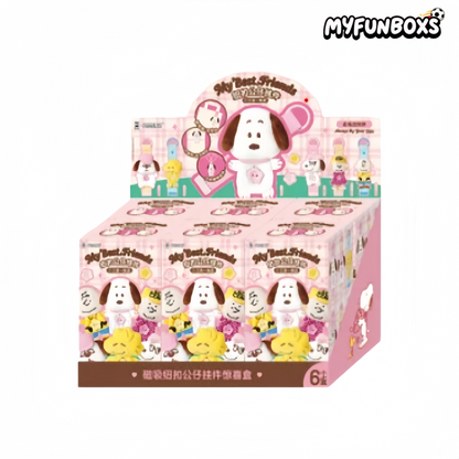 PEANUTS Snoopy Pick Me magnetic button figure pendant surprise box