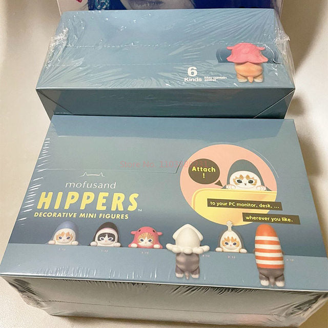 Sonny Angel x Mofusand HIPPERS Decorative Mini Figures, Blind Box 1 SET(12 BOXES)