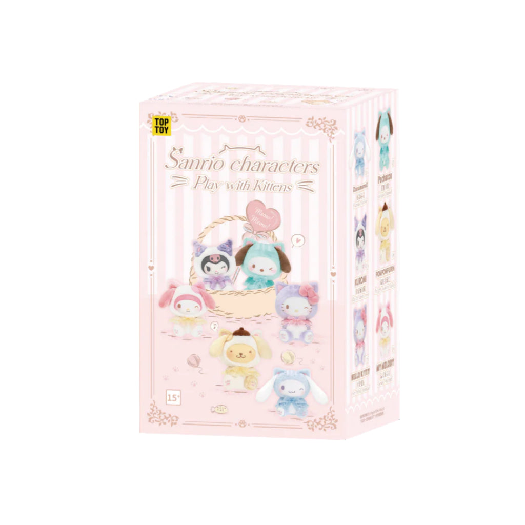 SANRIO Characters Play With Kittens Series Plush Dolls, Blind Box