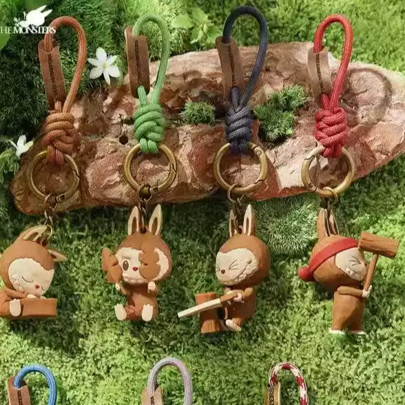 LABUBU Woodworking Series Keychain Blind Box (Pop Mart Park Limited)