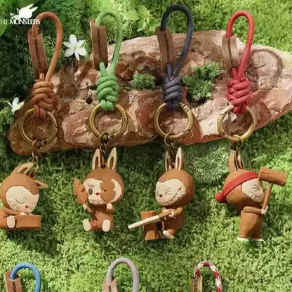 LABUBU Woodworking Series Keychain Blind Box (Pop Mart Park Limited)