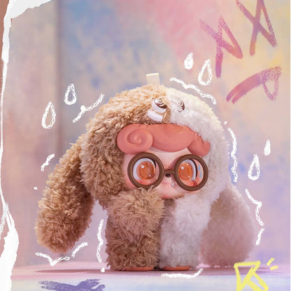 Q Kid Emotional Hairy Monsters Series Pendant Plush Dolls, Blind Box