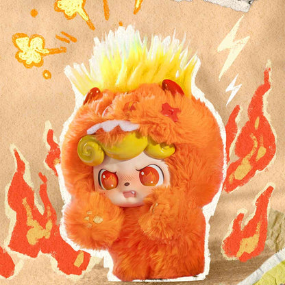 Q Kid Emotional Hairy Monsters Series Pendant Plush Dolls, Blind Box