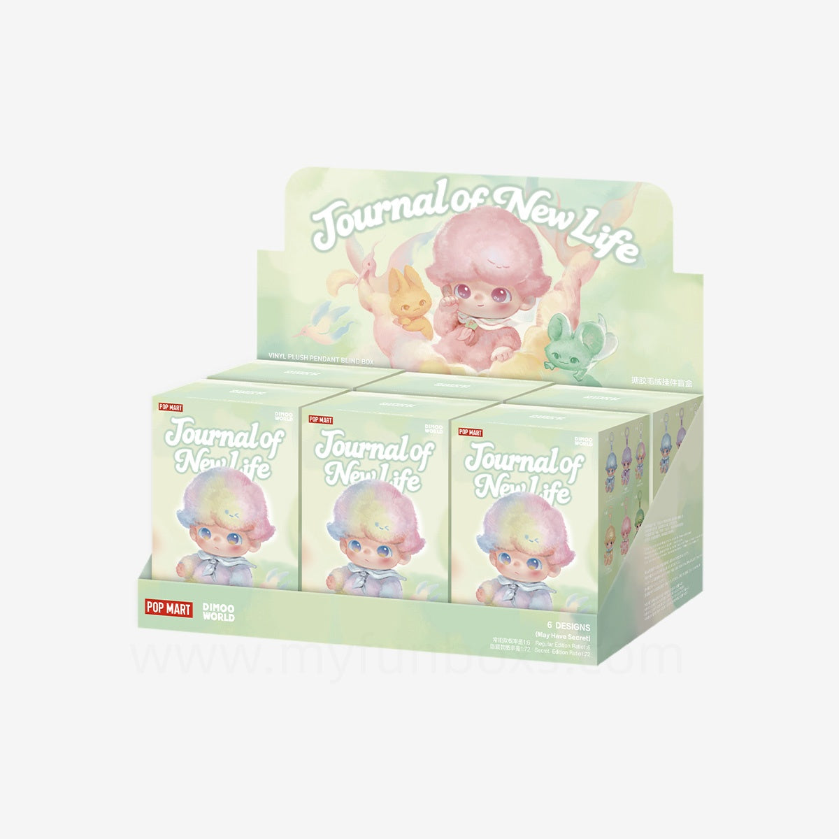DIMOO Journal of New Life Series-Vinyl Plush Pendant Blind Box (Pre-Order)