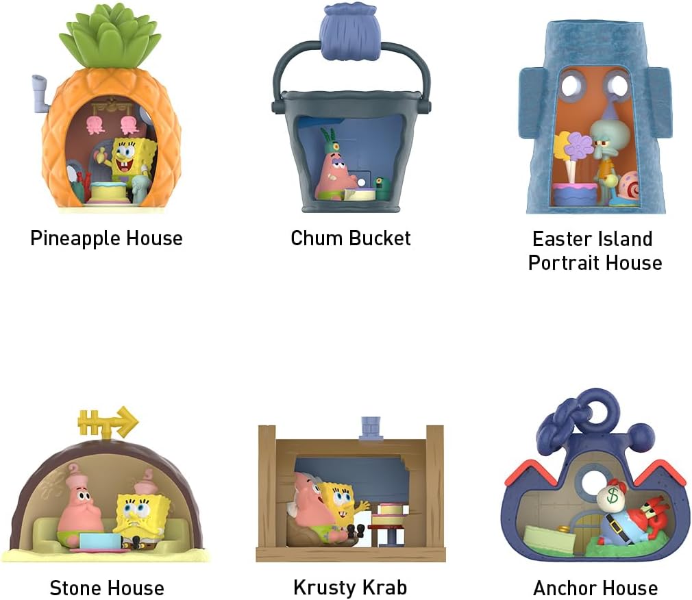 SpongeBob SquarePants Carnival Anniversary Series Action Figure (Whole Set Opened)