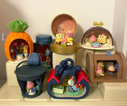 SpongeBob SquarePants Carnival Anniversary Series Action Figure (Whole Set Opened)