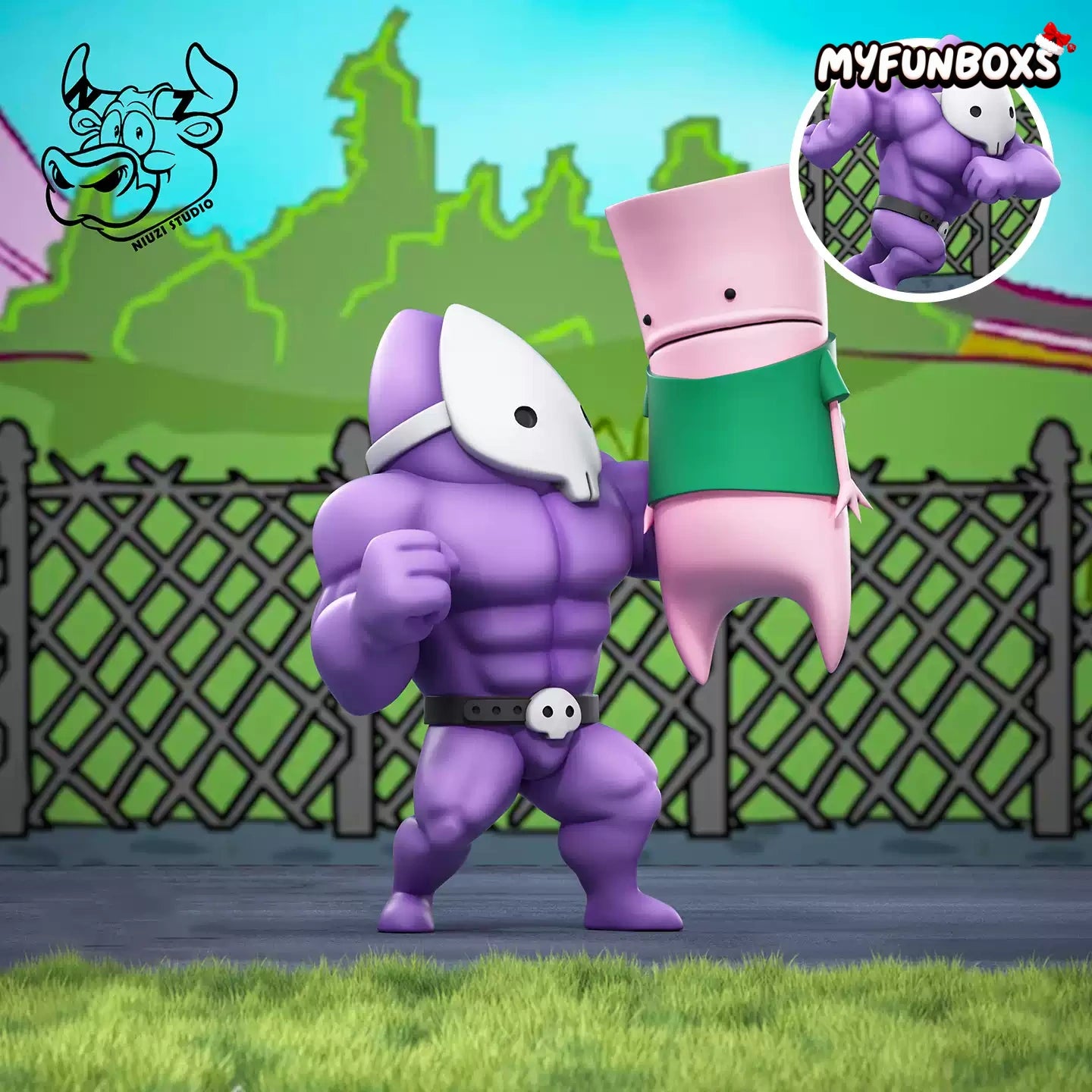 Q-version figurine of a kid being brutally beaten(Pre-Order)