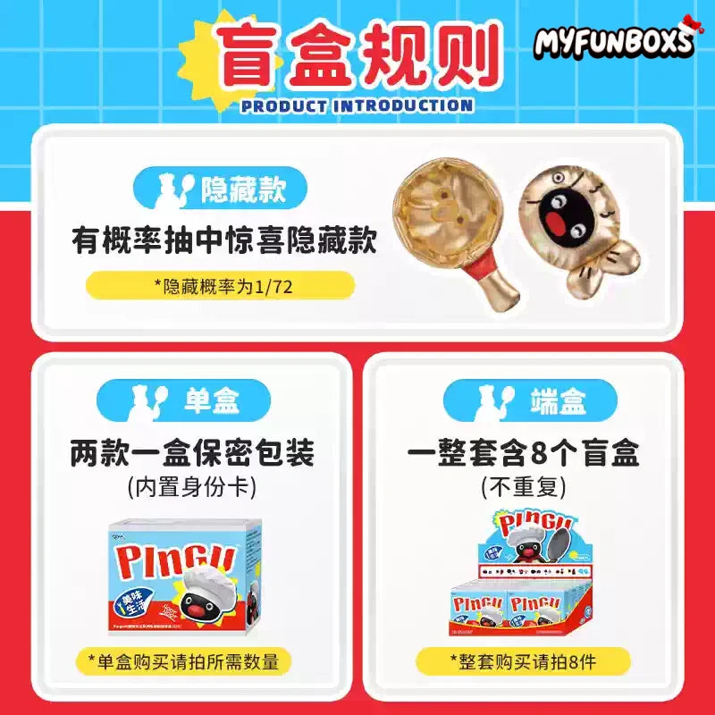 Pingu's Delicious Life Series Plush Blind Boxes