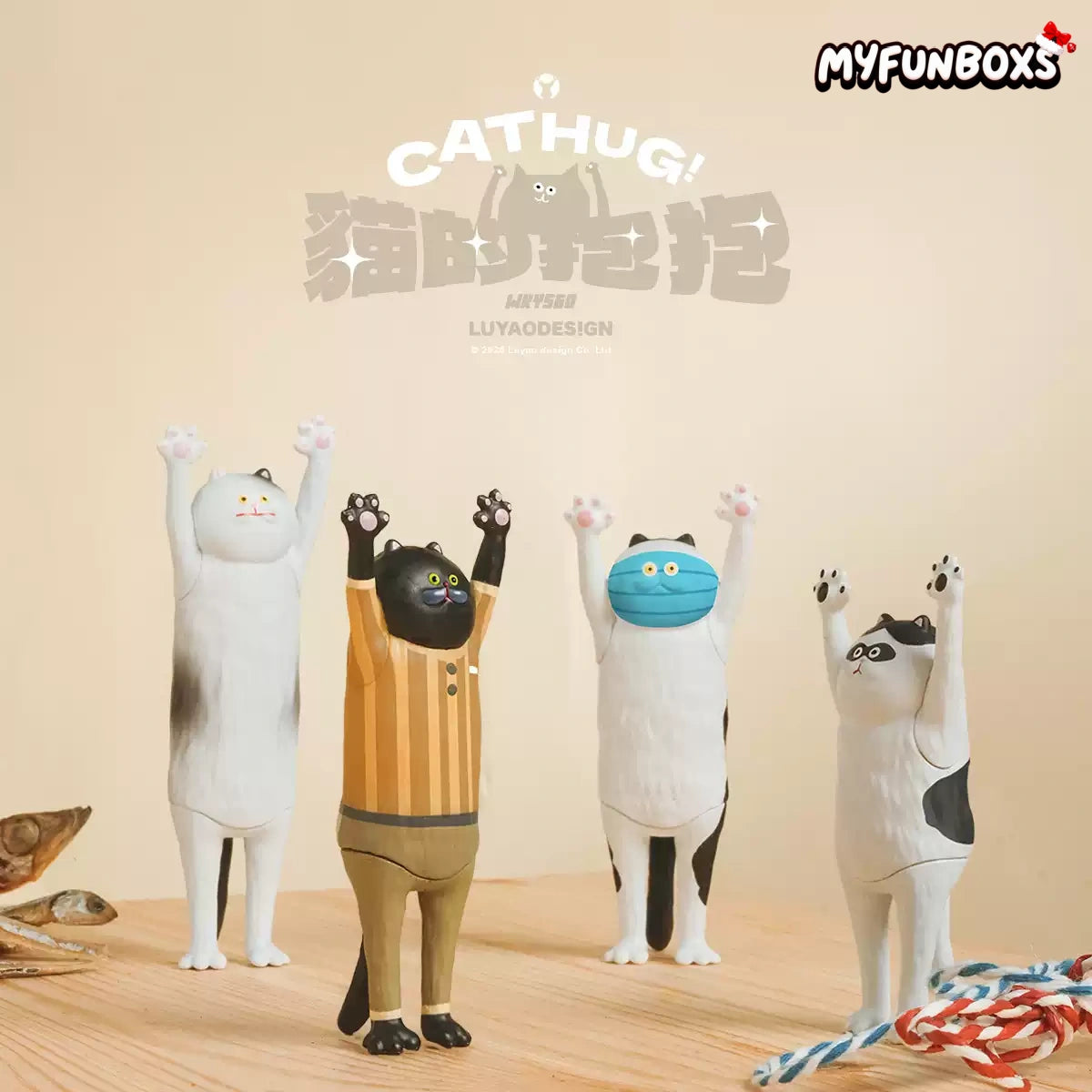Cat Hug Series Blind Boxes (Taiwan Exclusive)