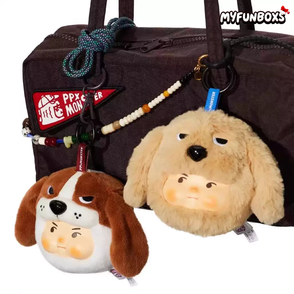 PP X MONSTER Dog-themed Plush Keychain Blind Box