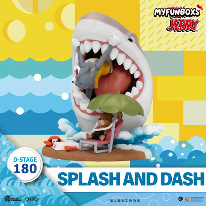 Tom and Jerry Shark Scene Figurine Ornament Trendy Gift Style - Shark Attack