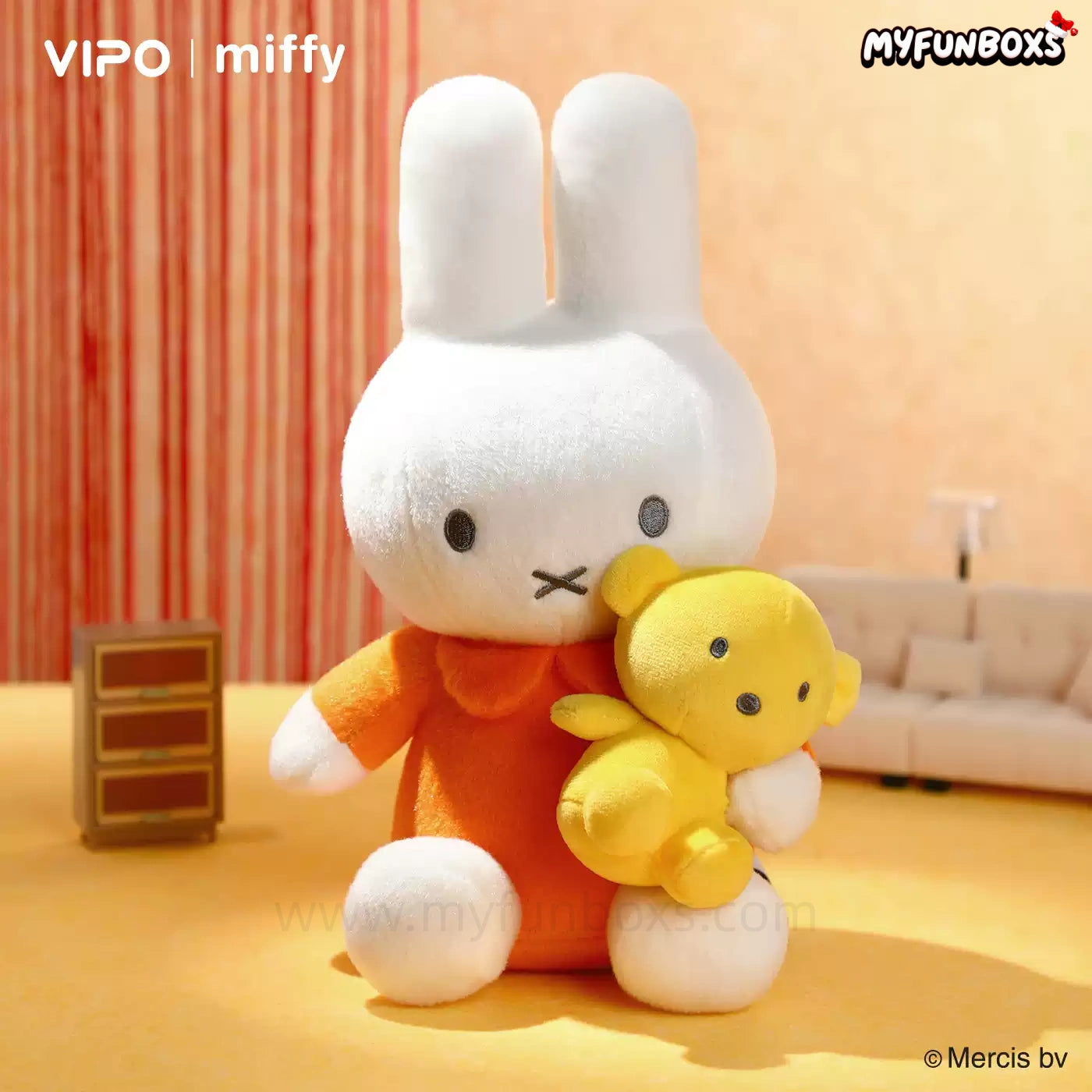 Miffy plush doll keychain