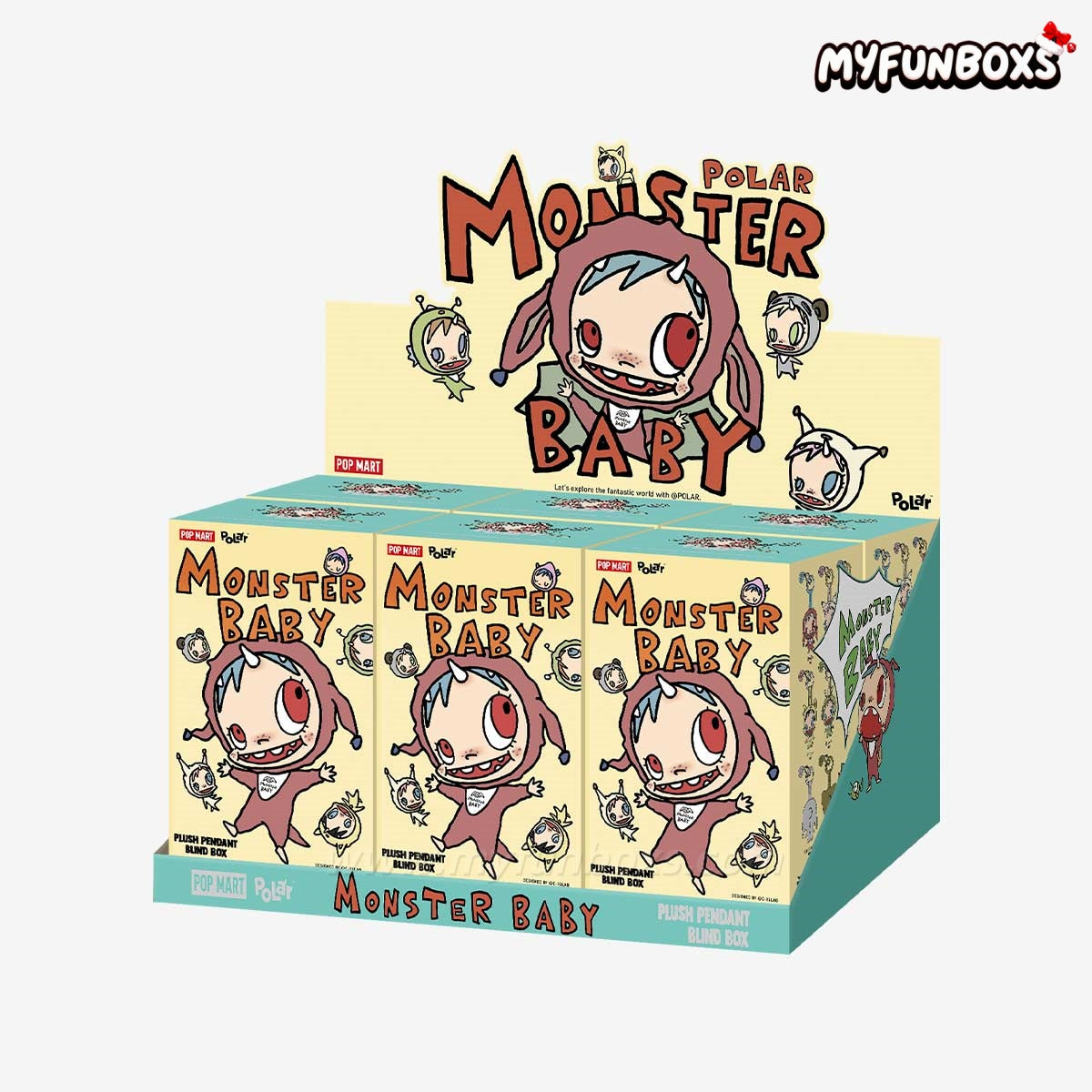 POLAR-Monster Baby Collection Series Plush Pendant Ver.1