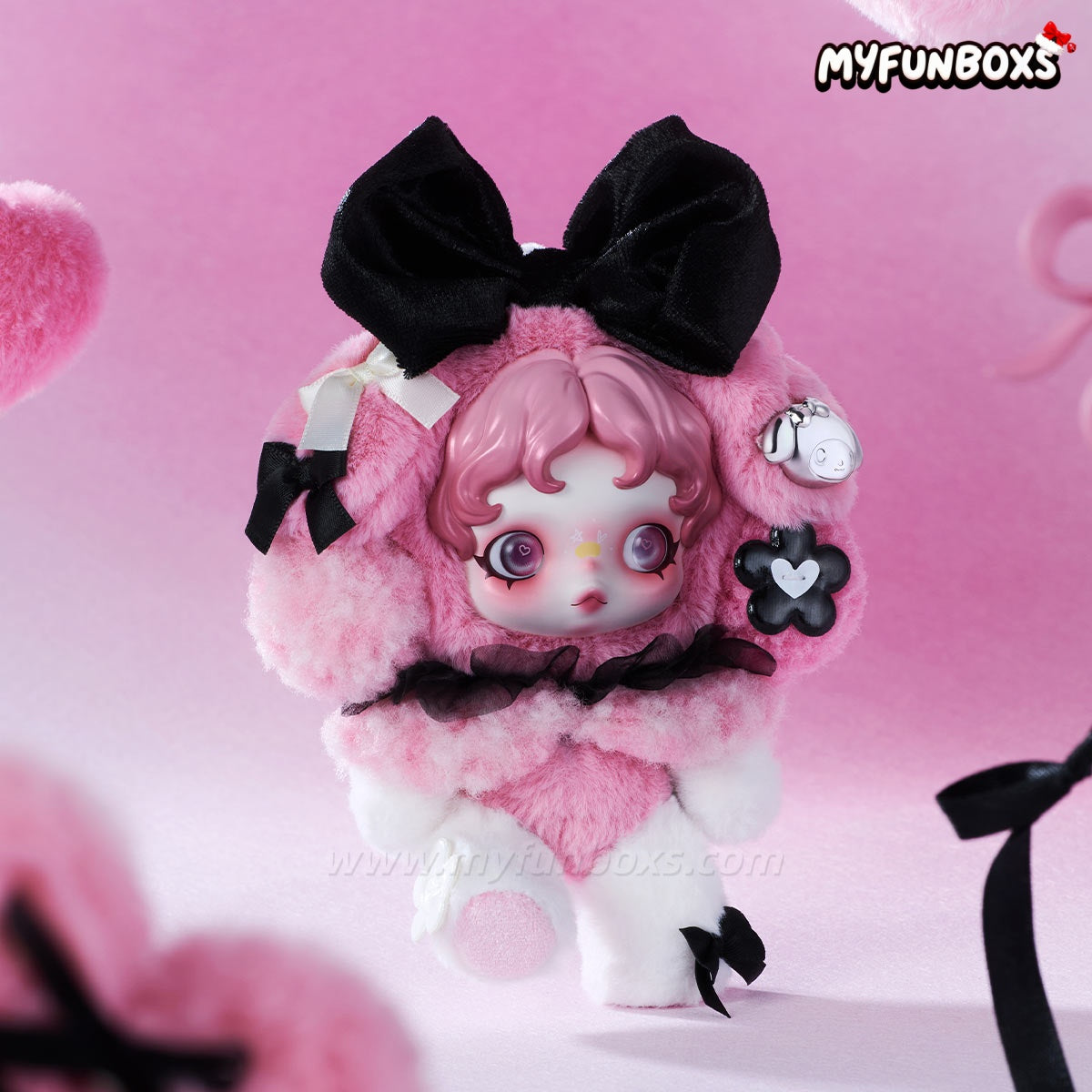 SKULLPANDA × My Melody & Kuromi Plush