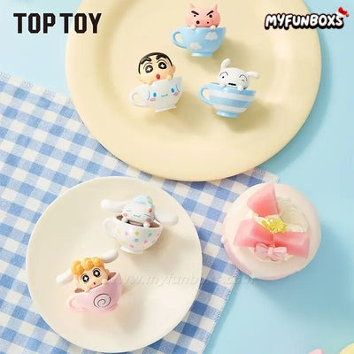 Crayon Shinchan X Cinnamoroll Teacup Series Mini Figures Bags
