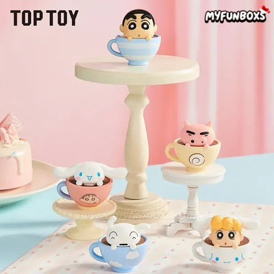 Crayon Shinchan X Cinnamoroll Teacup Series Mini Figures Bags